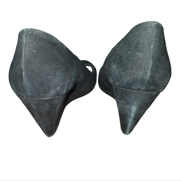 KATE SPADE Allie Sport Black Suede Wedge Heel Slip On Pumps Round Toe Si… - Picture 3 of 10